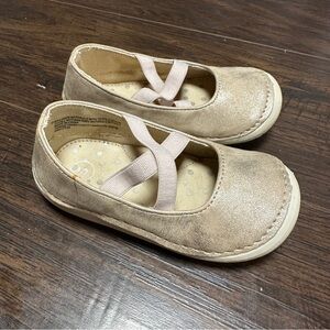 OSH KOSH SOFT GOLD BALLERINA SLIPPER SHOES